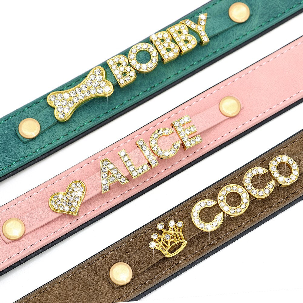 Personalized Leather Dog Collar